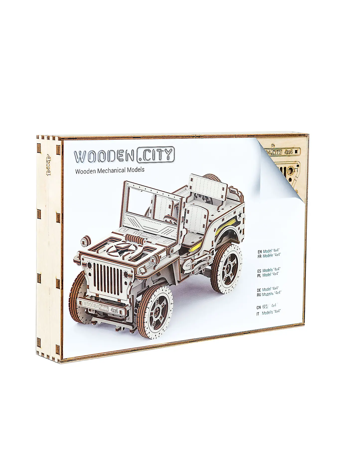 WOODEN CITY | Holz 3D Bausatz - Jeep 4x4 | 
